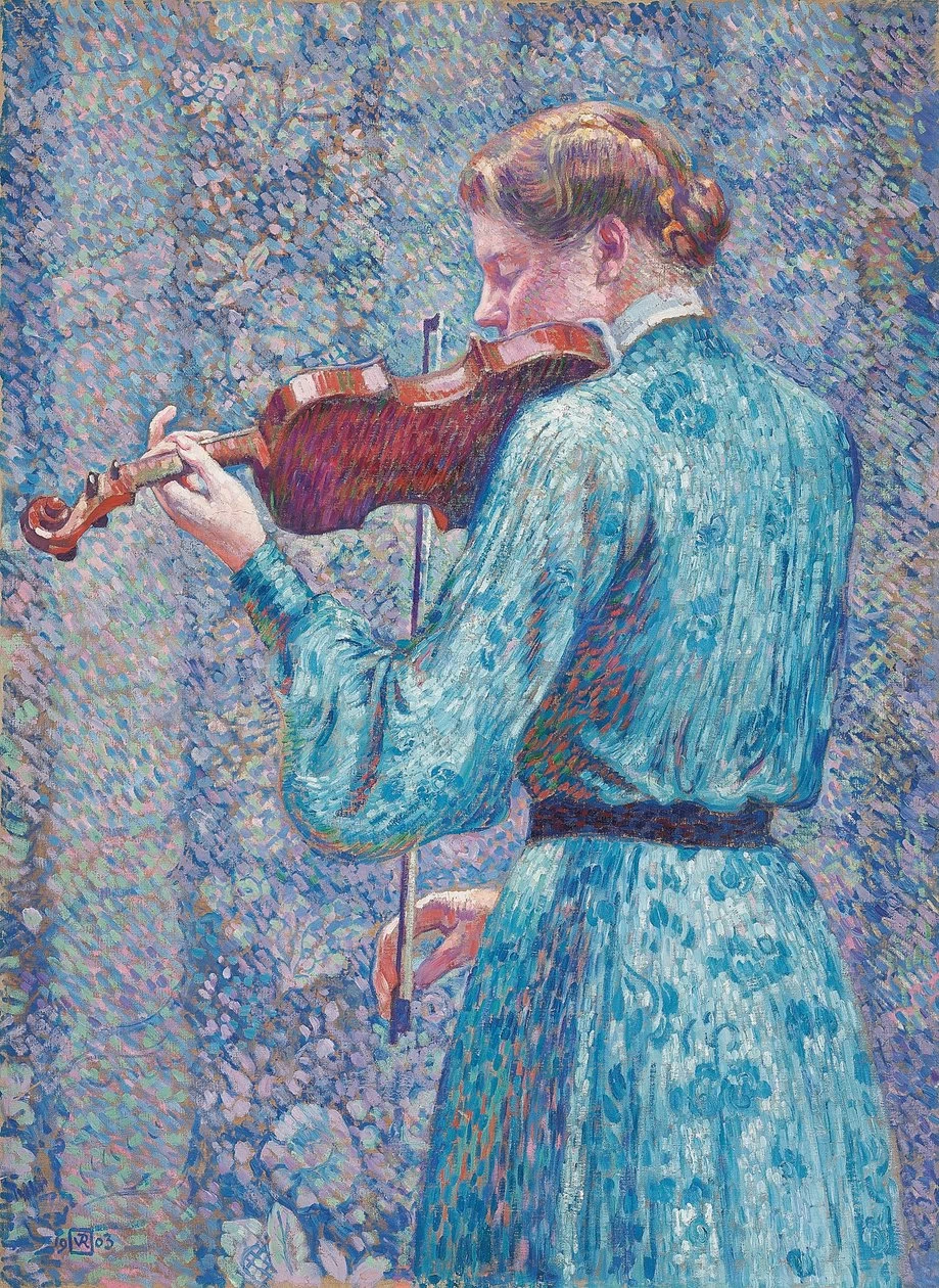 Marie - Anne Weber che suona il violino